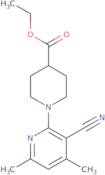 Ethyl 1-( 3'-cyano-4',6'-dimethylpyridin-2'-yl)-iso-nipecotate