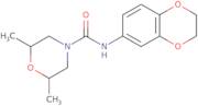 N-(2,3-Dihydro-1,4-benzodioxin-6-yl)-2,6-dimethylmorpholine-4-carboxamide