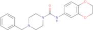 4-Benzyl-N-(2,3-dihydro-1,4-benzodioxin-6-yl)piperazine-1-carboxamide