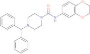 N-(2,3-Dihydro-1,4-benzodioxin-6-yl)-4-(diphenylmethyl)piperazine-1-carboxamide
