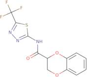 N-[5-(Trifluoromethyl)-1,3,4-thiadiazol-2-yl]-2,3-dihydro-1,4-benzodioxine-2-carboxamide