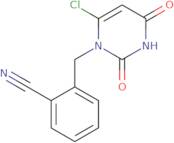 2-((6-Chloro-2,4-dioxo-3,4-dihydro-2H-pyrimidin-1-yl)methyl)benzonitrile