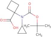 1-{[(tert-Butoxy)carbonyl](cyclopropyl)amino}cyclobutane-1-carboxylic acid