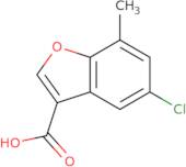 5-Chloro-7-methyl-1-benzofuran-3-carboxylic acid