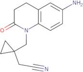 2-{1-[(6-Amino-2-oxo-1,2,3,4-tetrahydroquinolin-1-yl)methyl]cyclopropyl}acetonitrile