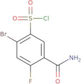 2-Bromo-5-carbamoyl-4-fluorobenzene-1-sulfonyl chloride