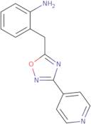 2-((3-(Pyridin-4-yl)-1,2,4-oxadiazol-5-yl)methyl)aniline
