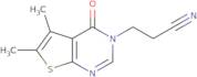 3-{5,6-Dimethyl-4-oxo-3H,4H-thieno[2,3-d]pyrimidin-3-yl}propanenitrile