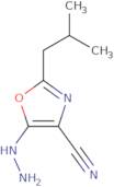 5-Hydrazinyl-2-(2-methylpropyl)-1,3-oxazole-4-carbonitrile