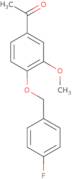 1-(4-[(4-Fluorobenzyl)oxy]-3-methoxyphenyl)ethanone