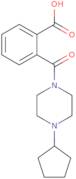 2-(4-Cyclopentylpiperazine-1-carbonyl)benzoic acid