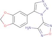 4-(5-Benzo[1,3]dioxol-5-yl-[1,2,3]triazol-1-yl)-furazan-3-ylamine