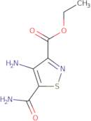 Ethyl 4-amino-5-(aminocarbonyl)-3-isothiazolecarboxylate