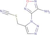 4-(5-Thiocyanatomethyl-[1,2,3]triazol-1-yl)-furazan-3-ylamine