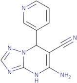 5-Amino-7-pyridin-3-yl-4,7-dihydro-[1,2,4]triazolo[1,5-a]pyrimidine-6-carbonitrile
