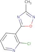 2-Chloro-3-(3-methyl-1,2,4-oxadiazol-5-yl)pyridine