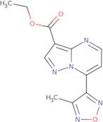 7-(4-Methyl-furazan-3-yl)-pyrazolo[1,5-a]pyrimidine-3-carboxylic acid ethyl ester