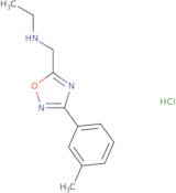 N-([3-(3-Methylphenyl)-1,2,4-oxadiazol-5-yl]methyl)ethanamine hydrochloride