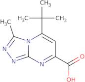 5-tert-Butyl-3-methyl-[1,2,4]triazolo[4,3-a]pyrimidine-7-carboxylic acid