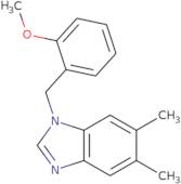 1-[(2-Methoxyphenyl)methyl]-5,6-dimethyl-1H-1,3-benzodiazole