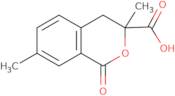3,7-Dimethyl-1-oxo-3,4-dihydro-1H-2-benzopyran-3-carboxylic acid