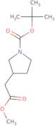 3-Pyrrolidineacetic acid, 1-[(1,1-dimethylethoxy)carbonyl]-, methyl ester
