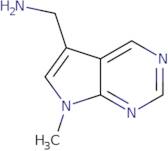 {7-Methyl-7H-pyrrolo[2,3-d]pyrimidin-5-yl}methanamine