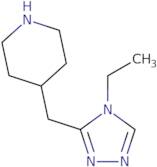 4-[(4-Ethyl-4H-1,2,4-triazol-3-yl)methyl]piperidine