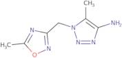 5-Methyl-1-[(5-methyl-1,2,4-oxadiazol-3-yl)methyl]triazol-4-amine