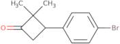 3-(4-Bromophenyl)-2,2-dimethylcyclobutan-1-one