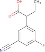 2-(3-Cyano-5-fluorophenyl)butanoic acid