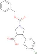 rac-(3R,4S)-1-[(Benzyloxy)carbonyl]-4-(4-chlorophenyl)pyrrolidine-3-carboxylic acid