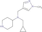 N-(Cyclopropylmethyl)-N-[(1-methyl-1H-pyrazol-4-yl)methyl]piperidin-4-amine