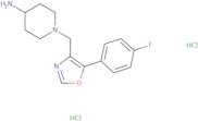 1-{[5-(4-Fluorophenyl)-1,3-oxazol-4-yl]methyl}piperidin-4-amine dihydrochloride