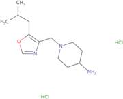 1-{[5-(2-Methylpropyl)-1,3-oxazol-4-yl]methyl}piperidin-4-amine dihydrochloride