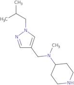 N-Methyl-N-{[1-(2-methylpropyl)-1H-pyrazol-4-yl]methyl}piperidin-4-amine