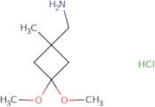 (3,3-Dimethoxy-1-methylcyclobutyl)methanamine hydrochloride