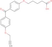 5-(4-(4-(Prop-2-yn-1-yloxy)benzoyl)phenoxy)pentanoic acid