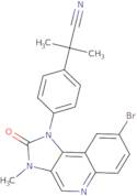 2-(4-(8-Bromo-3-methyl-2-oxo-2,3-dihydro-1H-imidazo[4,5-c]quinolin-1-yl)phenyl)-2-methylpropanenit…