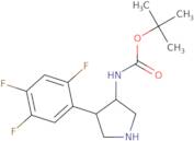 [(3R,4S)-4-(2,4,5-trifluorophenyl)pyrrolidin-3-yl]carbamic acid tert-butyl ester