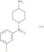 (4-Aminopiperidin-1-yl)(3-fluorophenyl)methanone hydrochloride