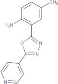 4-Methyl-2-(5-pyridin-4-yl-1,3,4-oxadiazol-2-yl)aniline