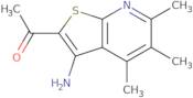 1-(3-Amino-4,5,6-trimethylthieno[2,3-b]pyridin-2-yl)ethanone