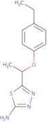 5-[1-(4-Ethylphenoxy)ethyl]-1,3,4-thiadiazol-2-amine