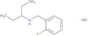 N-[(2-Fluorophenyl)methyl]pentan-3-amine hydrobromide