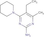 5-Ethyl-4-methyl-6-(1-piperidinyl)-2-pyrimidinamine