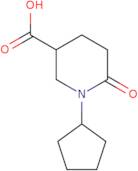 1-Cyclopentyl-6-oxopiperidine-3-carboxylic acid