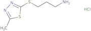 3-((5-Methyl-1,3,4-thiadiazol-2-yl)thio)propan-1-amine hydrochloride