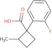 1-(2-Fluorophenyl)-2-methylcyclobutane-1-carboxylic acid