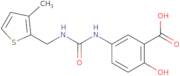 2-Hydroxy-5-({[(3-methylthiophen-2-yl)methyl]carbamoyl}amino)benzoic acid